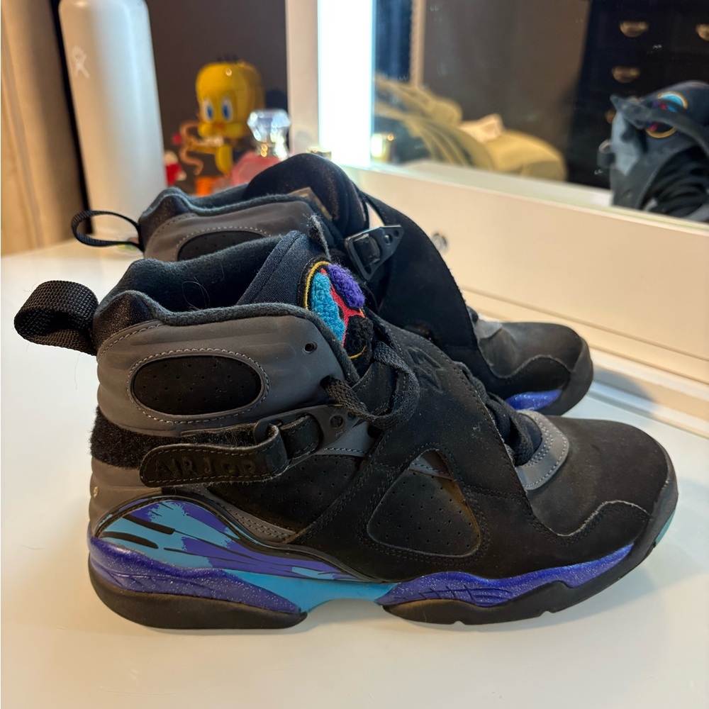 aqua blue jordans 8